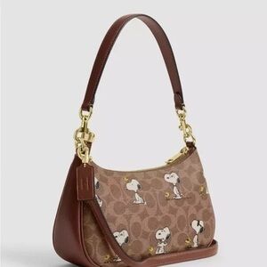 Coach Brown Snoopy Satchel